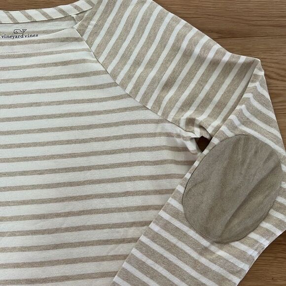 Vineyard Vines Striped Shirt with Suede Elbow Patch - Picture 5 of 6